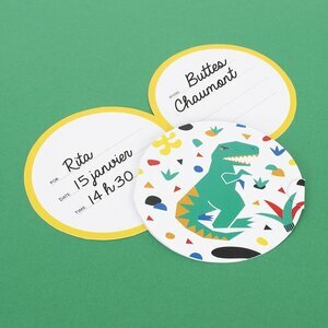 invitations - dinosaure