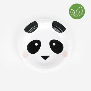 assiettes - mini panda