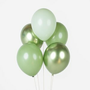 ballons mix vert sauge
