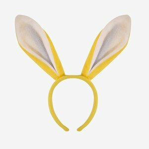 Goodies : serre tête oreilles de lapin jaune