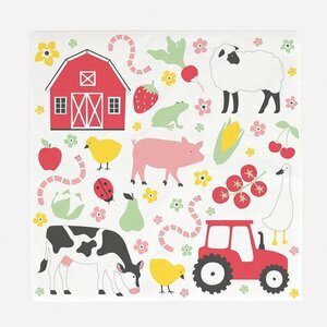 serviettes - animaux de la ferme