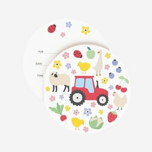 invitations - animaux de la ferme