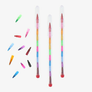 Goodies : crayon de couleur empilable